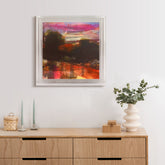 Rugged IV - High Resolution Giclee Printed Canvas Framed in Contemporary Clear Acrylic Frame